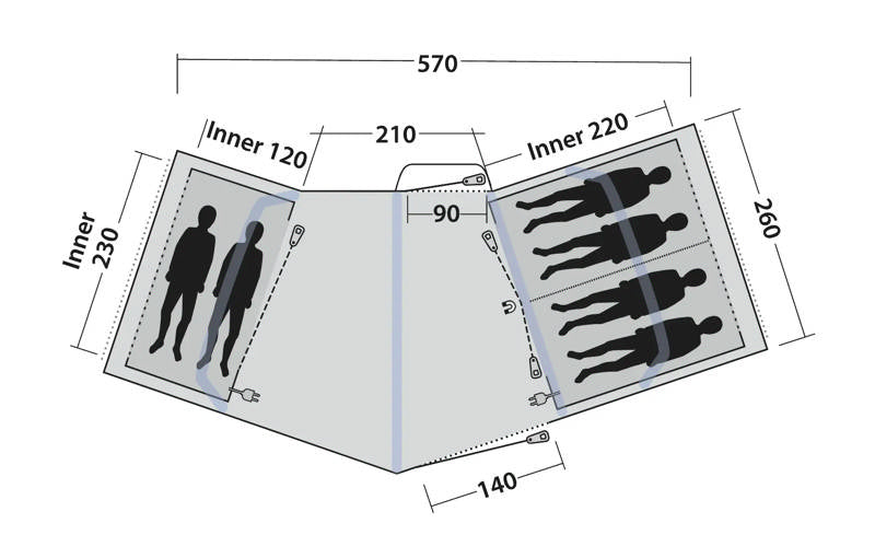  Outwell Hartford 6 Air Tent 2025