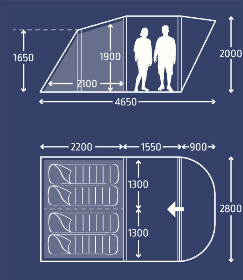  Kampa Brean 4 Air Tent
