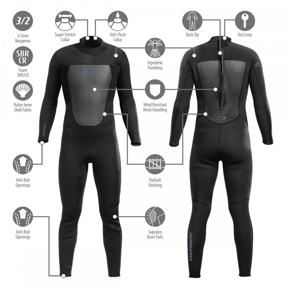  Osprey Origin 3mm Full Length Wetsuit