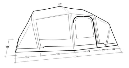  Outwell Hartford 6 Air Tent 2025