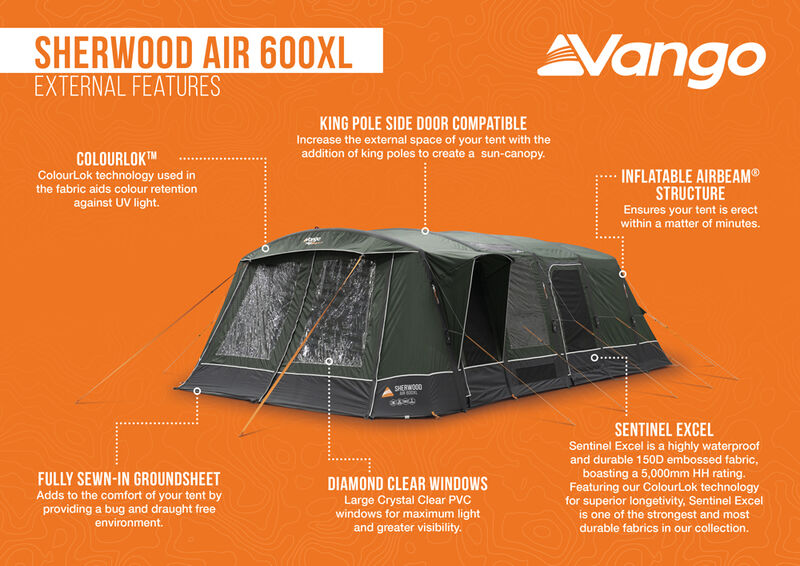  Vango Savannah Air 600XL Tent Package 2025