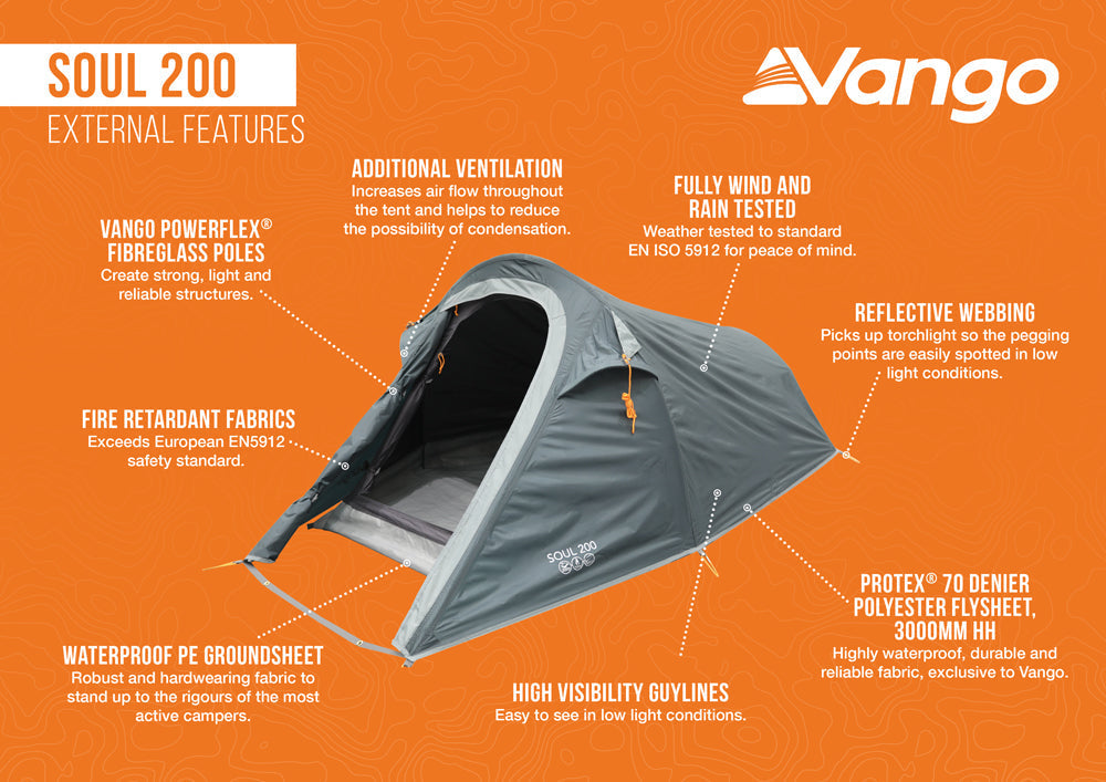  Vango Soul 200 Tent Deep Blue 2025