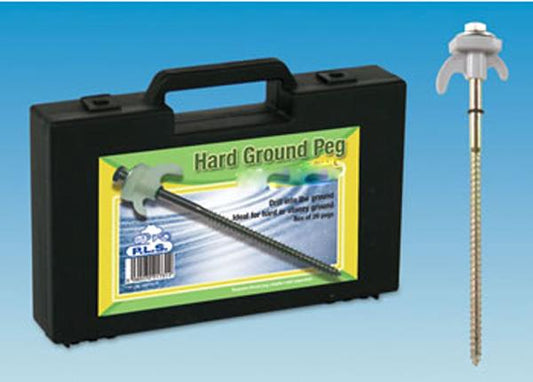  PLS Hard Ground Drill Screw Pegs (20)