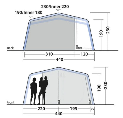  Outwell Maryland 5 Air Tent 205