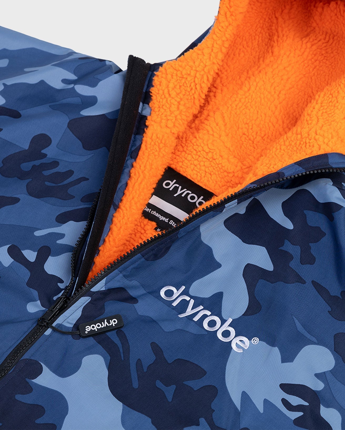  Dryrobe Advance Long Sleeve Blue Camo Orange